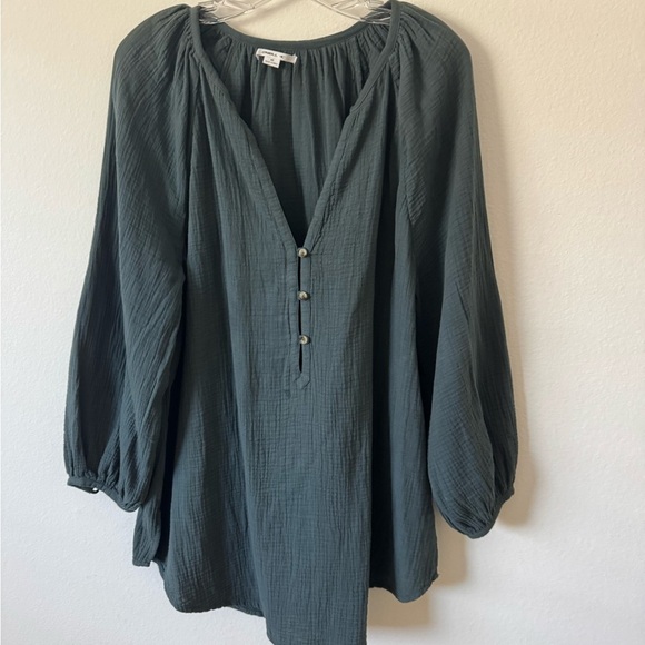 O'Neill Double Gauze Tunic Swim Coverup with Relaxed Fit - Picture 6 of 8